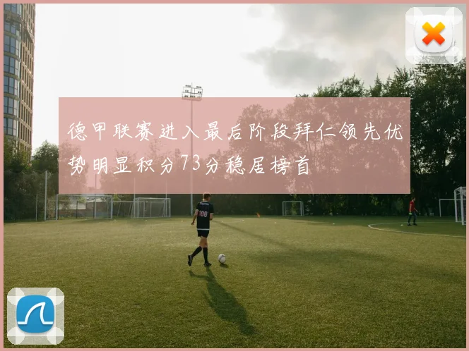 德甲联赛进入最后阶段拜仁领先优势明显积分73分稳居榜首
